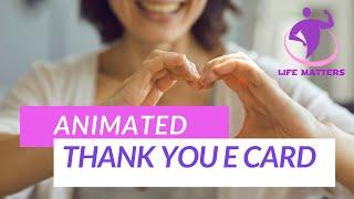 Animated Thank You E Card | Animated Thank You Ecard Free |Animated Thank You Video| Thank You Ecard