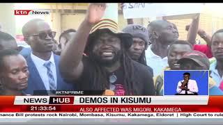Youth in Kisumu take to the streets to protest against the Finance Bill 2024