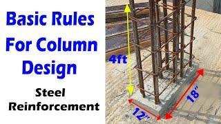 Basic Rules for Column Design Steel Reinforcement Details