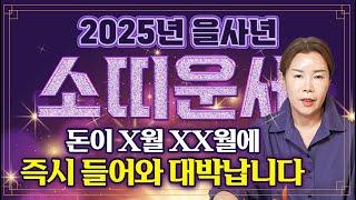 ⭐2025년 을사년 초대박나는 소띠 운세⭐ 2025년에 x월 xx월에 미친듯한 돈복이 쏟아져 인생역전 초대박납니다! 49년생 61년생 73년생 85년생 97년생 소띠 운세!