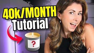 How To Make 40K/Month With Custom Candles (Print on Demand 2024 Full Tutorial)