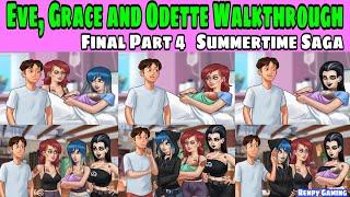 #4 Eve, Grace and Odette Walkthrough Summertime Saga 0.20.1 part 4 || Eve Summertime Saga