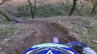 Aberbeeg enduro track Wales woodland and riverbed part 1