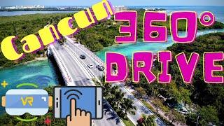 Cancun Mexico VR 360° Hotel Zone 4K Drive | Travel Droner