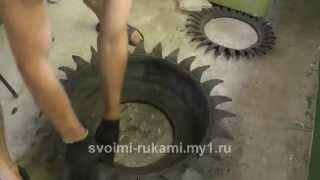 Клумба из покрышки / DIY Flower bad tires