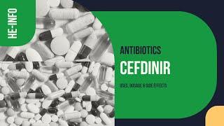 #Cefdinir | Uses, Dosage, Side Effects & Mechanism | Omnicef