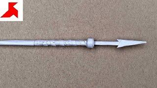 DIY - How to make PILUM, ancient roman SPEAR from A4 paper