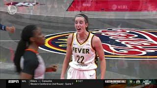  TECHNICAL On Caitlin Clark, Yelling At Ref "F-ING FOUL" & No Foul Call | Indiana Fever WNBA