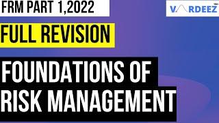 Full Revision | FRM Part 1 | Foundations of Risk Management |