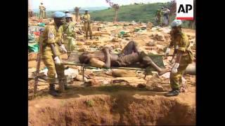 Rwanda - Kibeho Camp Victims Buried