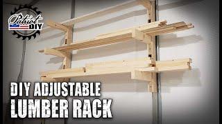 DIY Adjustable Lumber Rack