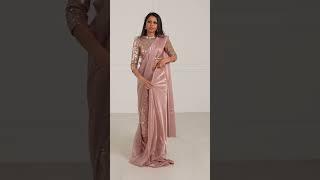 Bollywood Pant Drape | saree draping new style | modern saree draping styles | #saree #shorts