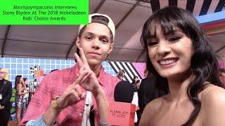 Hunter Street's Stony Blyden Interview With Alexisjoyvipaccess - 2018 Nickelodeon KCA