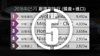 【TOP5】2018年5月份 臺灣汽車市場銷售排行前5名 - 無特殊休假與天候因素干擾下，全月新車銷售量達到35,686輛 | U-CAR 新聞特報