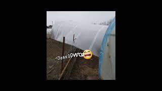 Что будет если не закрепить парник? Смотри ответ в видео!