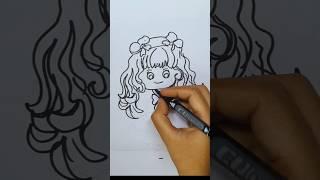 pretty girl Jennie #girldrawing #prettygirl #mantra #cutegirl #drawing #shorts #video#views #youtube