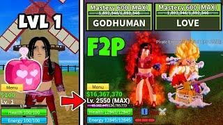 F2P Noob to Pro as Boa Hancock | Mastered Love Fruit & God Human | Unlocked Human V4 Full Awakening!