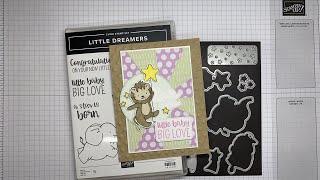 Stampin’ Up! Little Dreamers Baby Card Tutorial