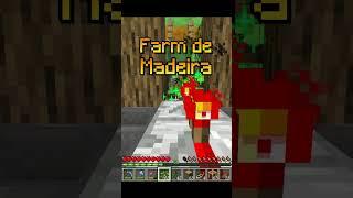 Construindo uma Farm de Madeira Super Eficiente #Shorts