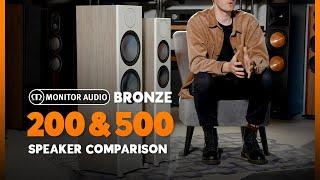 Monitor Audio Bronze 200 & 500 Floorstanding Speaker Comparison | AV.com