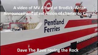 MV Alfred charter extended from 21st August @davetheraverovingtherock