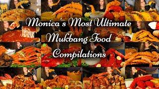 Monica's MOST ULTIMATE MUKBANG FOOD COMPILATIONS | EXTREME SATISFYING EATING SOUNDS | ASMR FOOD