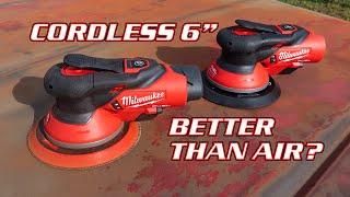 BETTER than Air? Milwaukee M12 FUEL 6 inch Random Orbital Sanders Review