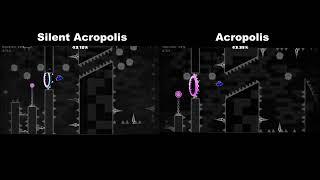 Silent Acropolis vs Acropolis | Geometry Dash Comparison