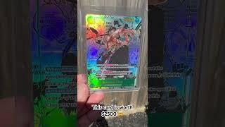 Manga rare Zoro, From an $8 pack  #onepiece #manga #luffy #onepiecetcg #zoro #sanji #tcg #gaming