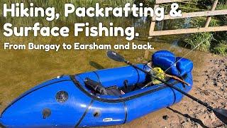 A Day Of Packrafting Adventure on the River Waveney from Earsham.