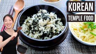 Korean Temple Cuisine: Gondre Rice & Bellflower Root