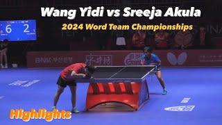 The Power of LONG PIPS! India’s Sreeja Akula 3-0 Shocking Victory Against WORLD NO.3 Wang Yidi! 