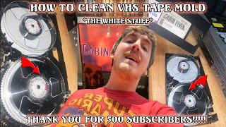 How To CLEAN VHS TAPE MOLD Step By Step | White Stuff | 500 SUBSCRIBERS!!!!