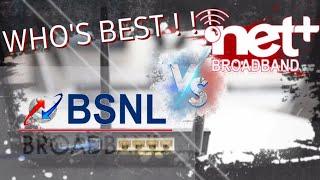 BSNL Broadband Vs Net Plus - Speed Test