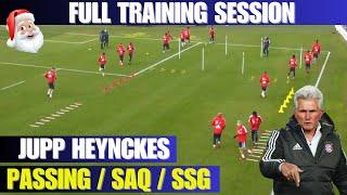 Jupp Heynckes / Full Training Session / Passing Drills / SAQ / SSG