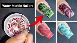 Water Marble Nailart tutorial || Simple naildesign || Nailart || Tejasvini valvi