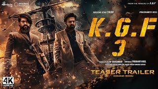 KGF Chapter 3 : Hindi Trailer (2024) | Rocking Star Yash, Prabhas | Hombale Films