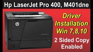 How to Install HP LaserJet Pro 400 Printer M401dn Software and Driver