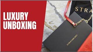 #STRATHBERRY METALLIC LEATHER RED ENVELOPE BAG UNBOXING | SWEETMOLUXE