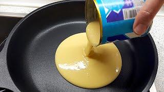 Just pour the condensed milk on the pan and the result will be amazing! Very yummy