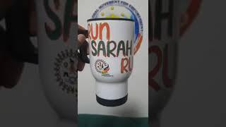 Mug for souvenirs Sarah Run made by  Marc Plenos in Israel Supporters