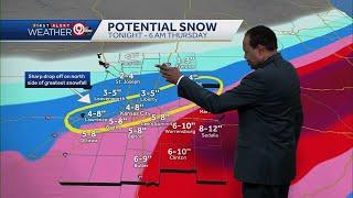 First Alert: Winter storm warning issued ahead of heavy snow