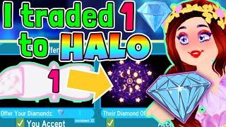 I Traded 1 DIAMOND Into A HALO: FULL Series ~Royale High Trading Challenge
