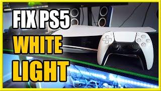 How to Fix White Light on PS5 Console (Frozen or No Signal)