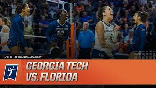 Georgia Tech vs. Florida: 2023 NCAA volleyball second round highlights