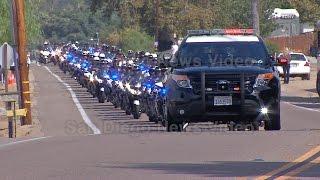 SDPD Officer Jonathan De Guzman Funeral Procession (FULL PROCESSION), El Cajon