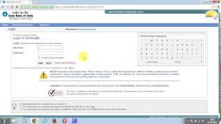 SBI Internet Banking Online Account Open First Time Registration