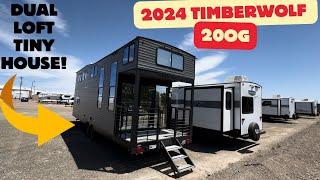 Huge Dual Loft Tiny House! 2024 Forest River Timberwolf 20OG