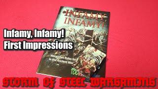 Infamy, Infamy! First Impressions | Storm of Steel Wargaming