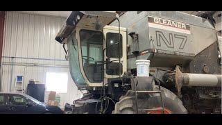 Gleaners on the move N7 R70 R72 Sunflower harvest in North Dakota